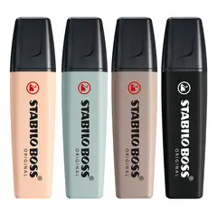 STABILO - Destacador Boss Original Naturecolors Pack De 4