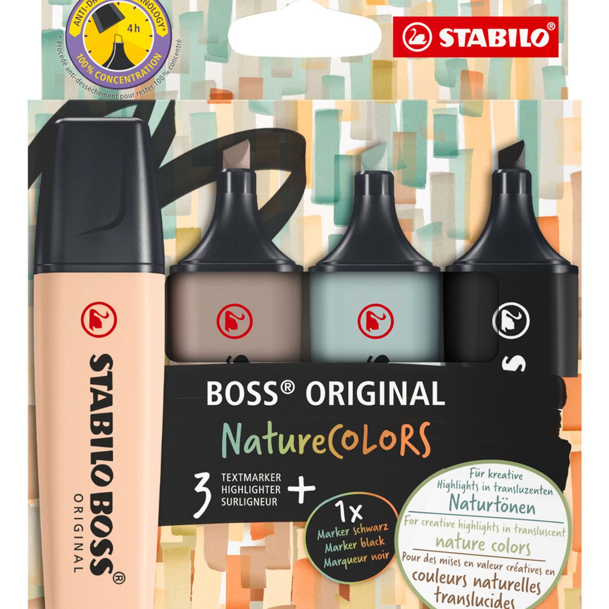 STABILO - Stabilo Destacador Boss Original Naturecolors Pack De 4