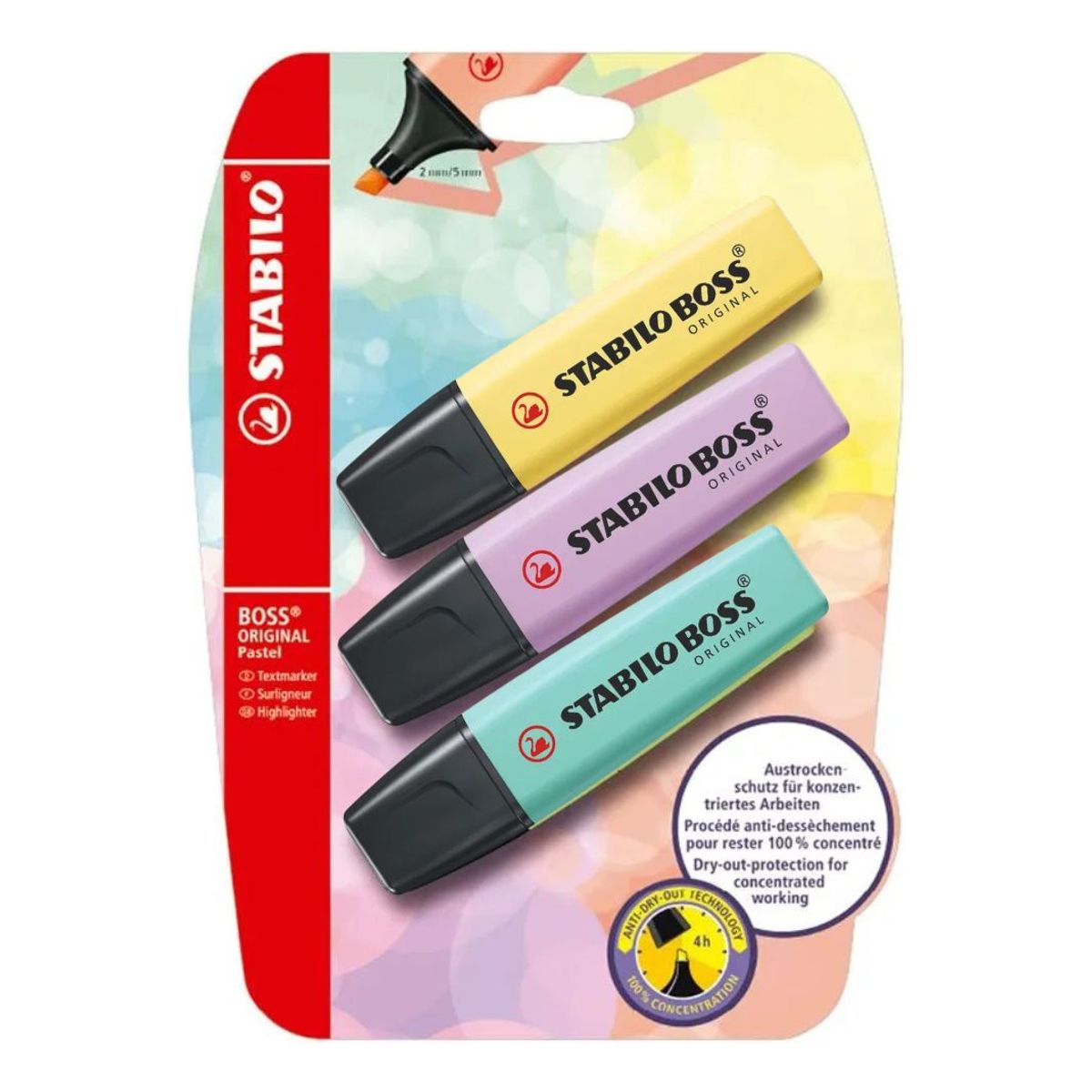 STABILO - Set 3 Destacadores Stabilo Boss Original Pastel Pack 1