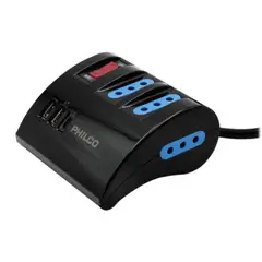 PHILCO - Alargador de Escritorio Switch ACUSBUSB-C - Negro