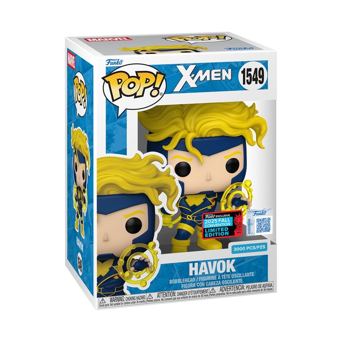FUNKO - Funko Pop Marvel X-Men – Havok 1549 + Protector UV