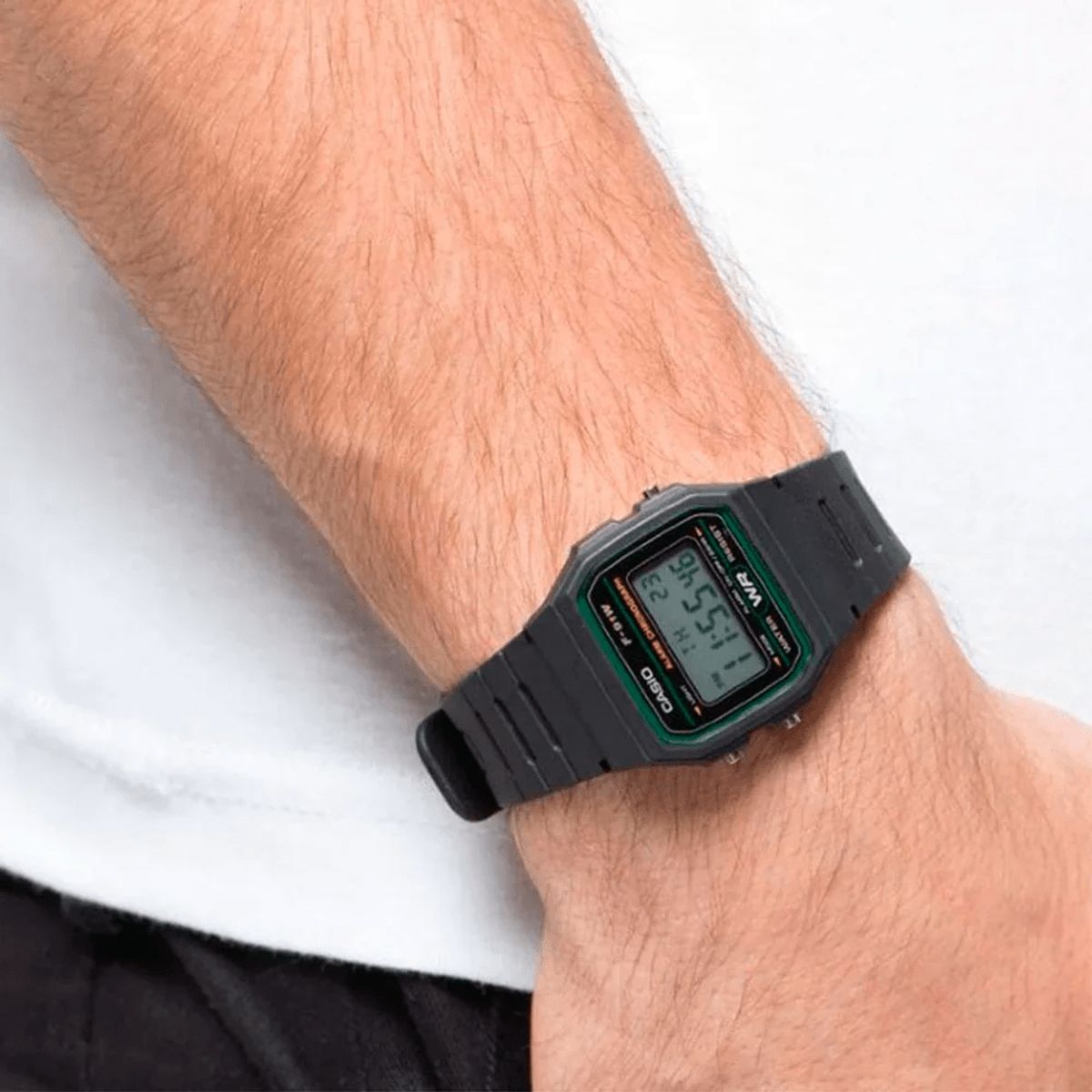 CASIO - RELOJ CASIO F-91W-3DG NEGRO HOMBRE