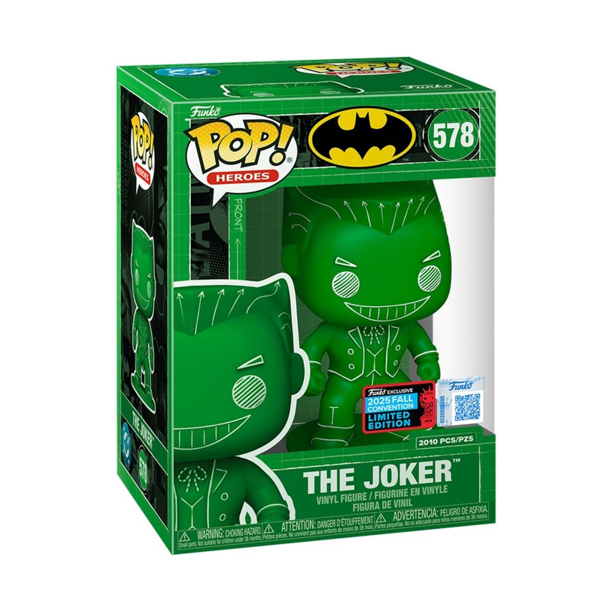 FUNKO - Funko Pop DC Batman – El Joker 578 (Green Blueprint Deco) + Protector UV