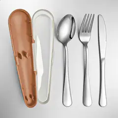 KEEP - Set De Cubiertos Cubiertos Portatiles Cubiertos Viaje