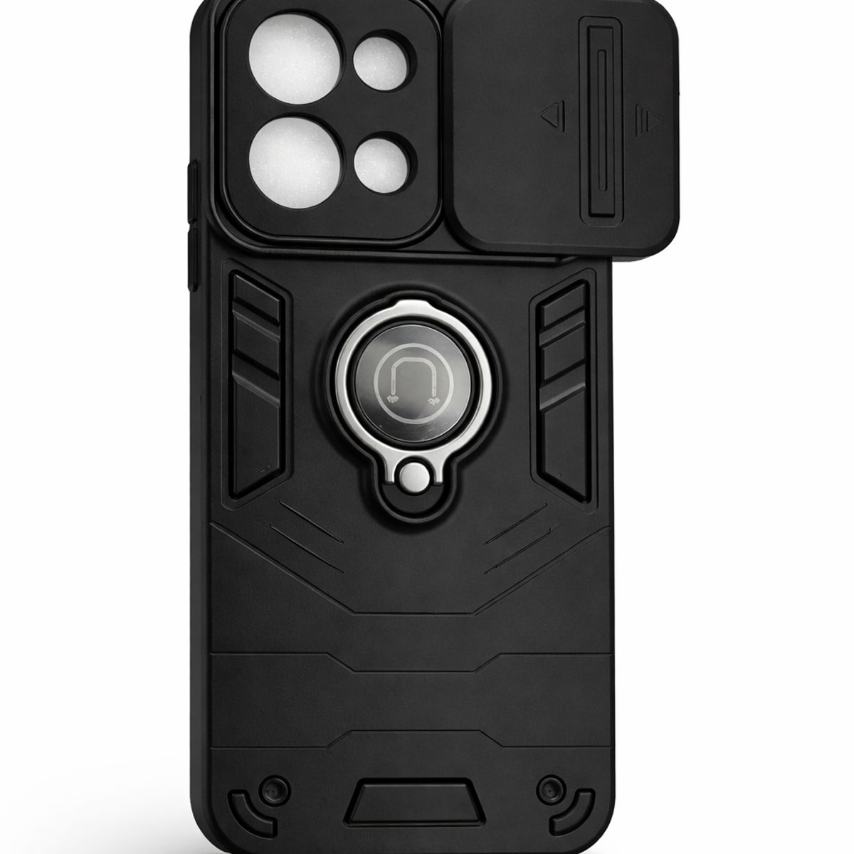 GENERICO - CARCASA PARA XIAOMI REDMI 15C ANILLO CUBRE CAMARA COLOR NEGRO