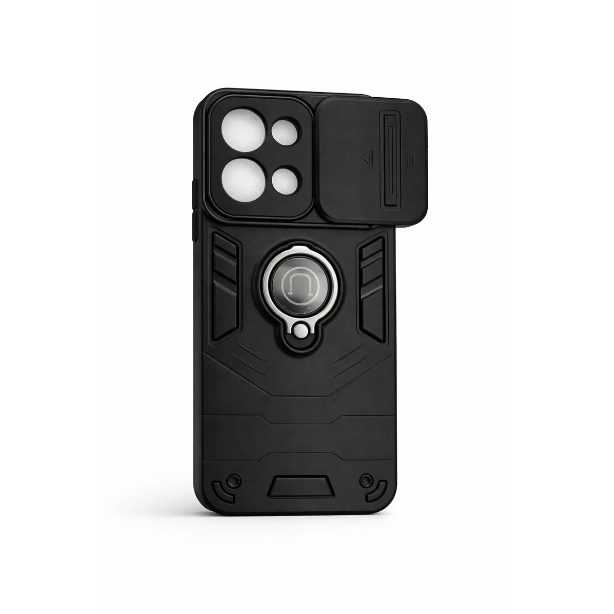 GENERICO - CARCASA PARA XIAOMI REDMI 15C ANILLO CUBRE CAMARA COLOR NEGRO