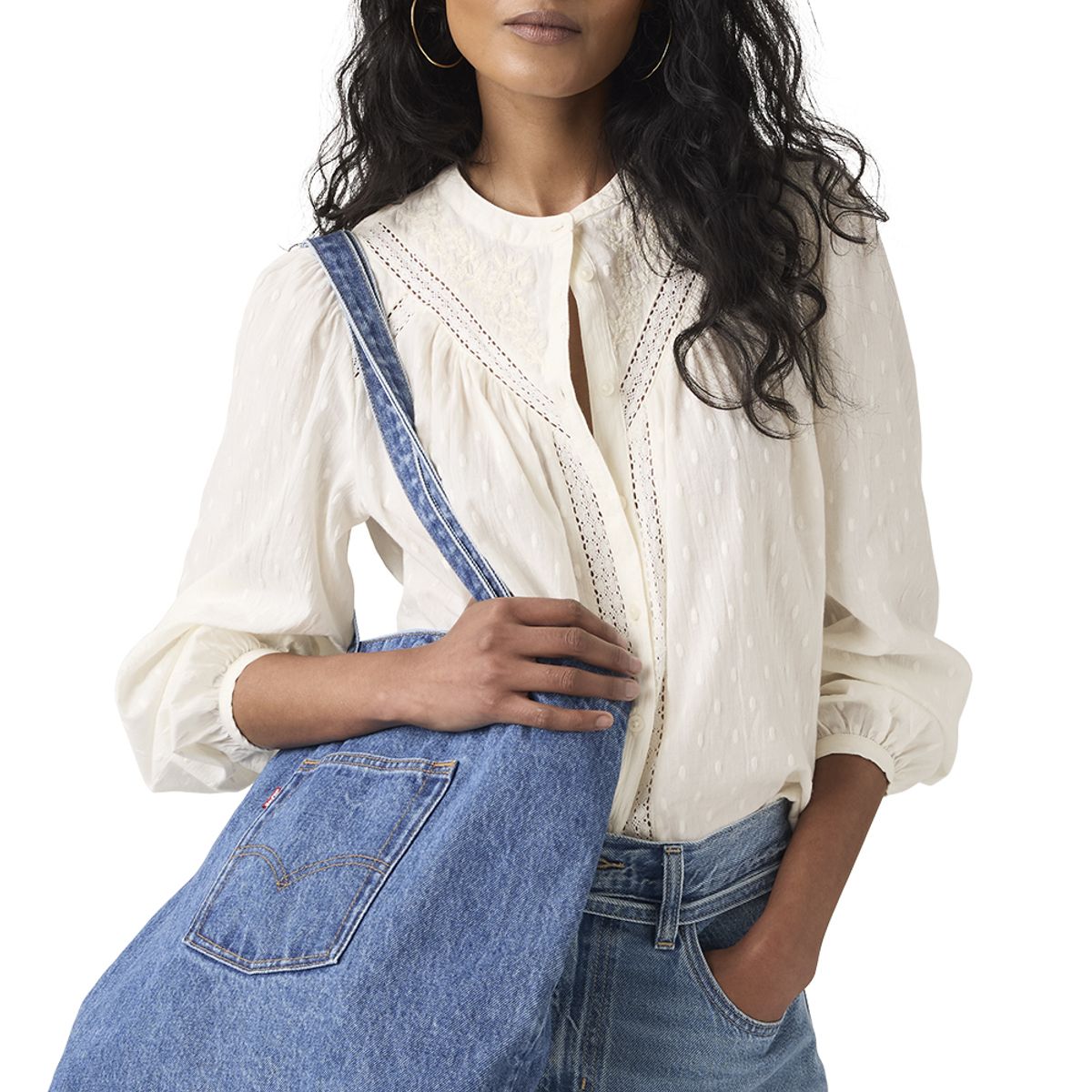 LEVIS - Bolso Mujer Back Pocket Tote Elevation Azul Levis