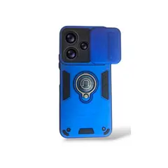 GENERICO - CARCASA PARA XIAOMI REDMI 13X ANILLO CUBRE CAMARA COLOR AZUL