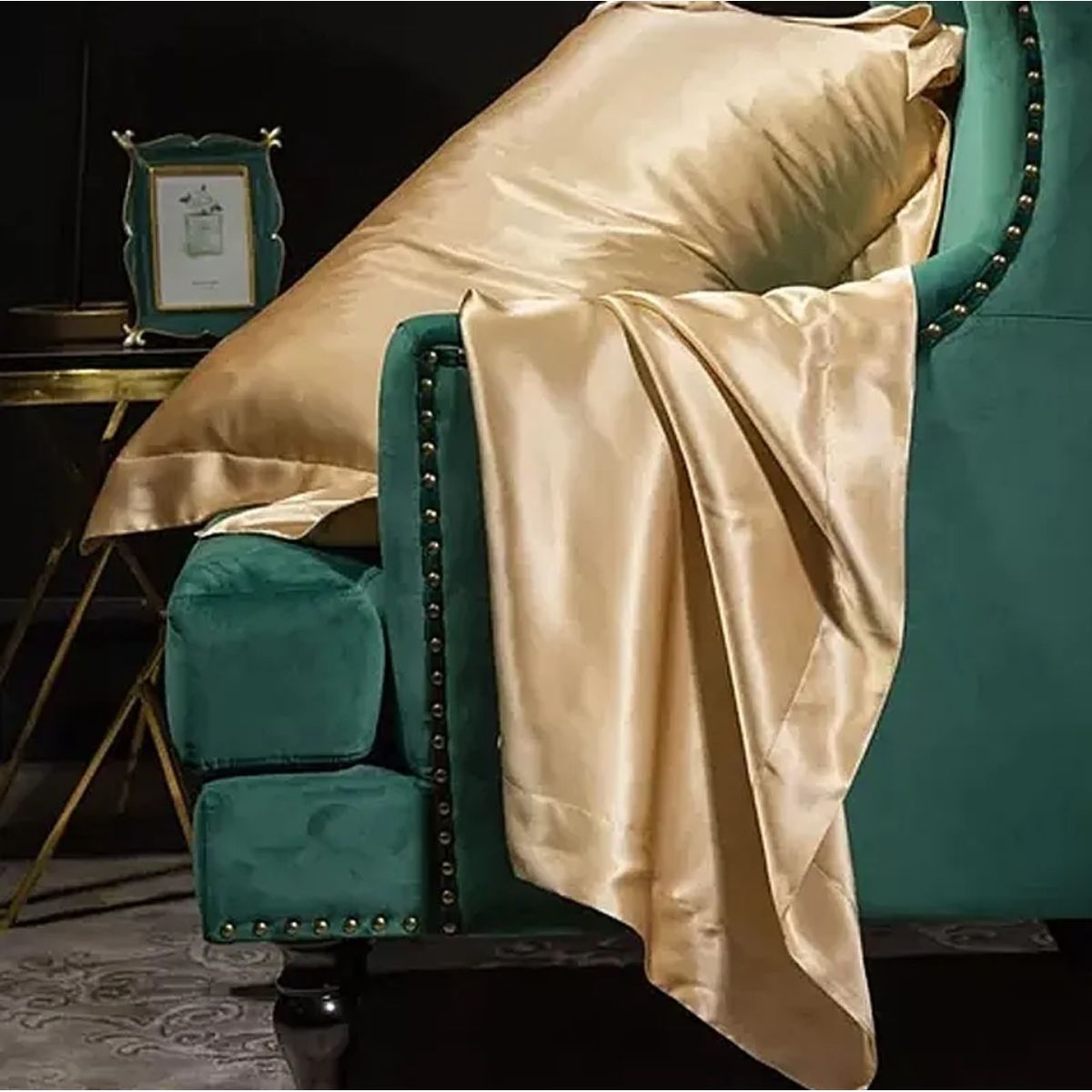 OKAY - Funda Almohada Satin Tipo Seda Set X2 Unidades 76cm x 50cm