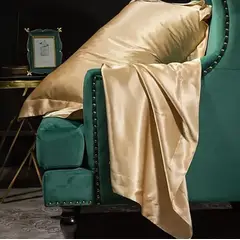 OKAY - Funda Almohada Satin Tipo Seda Set X2 Unidades 76cm x 50cm