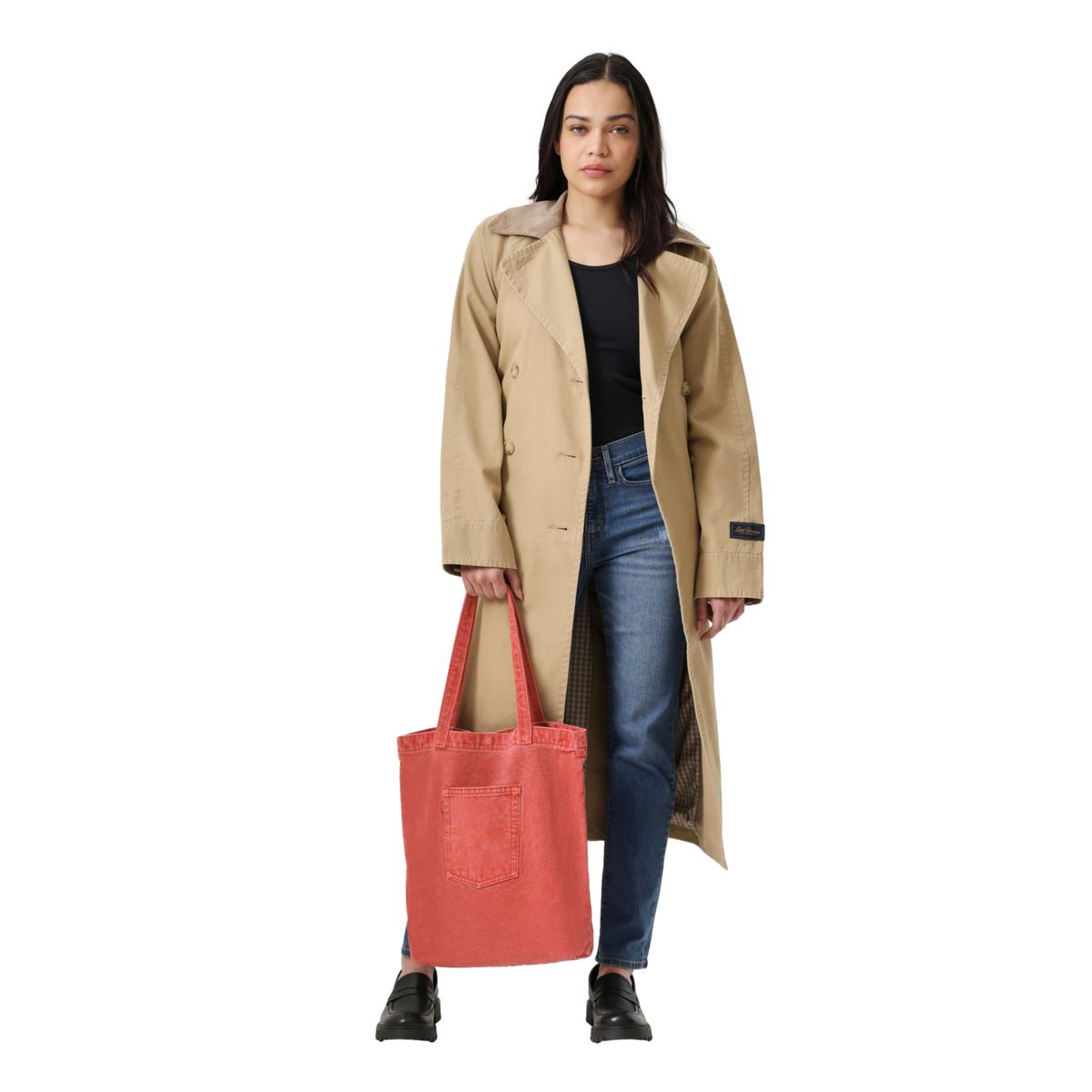 LEVIS - Bolso Mujer Back Pocket Tote Elevation Rojo Levis