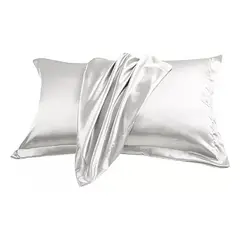 OKAY - Funda Almohada Satin Tipo Seda Set X2 Unidades 76cm 50cm