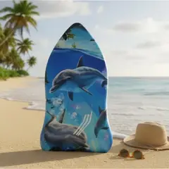 GENERICO - Tabla Bodyboard Infantil Bestway Diseño Delfines Ocean Blue 84cm 48UNI