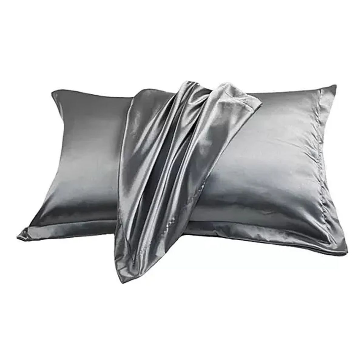 OKAY - Funda Almohada Satin Tipo Seda Set X2 Unidades 76cm x 50cm