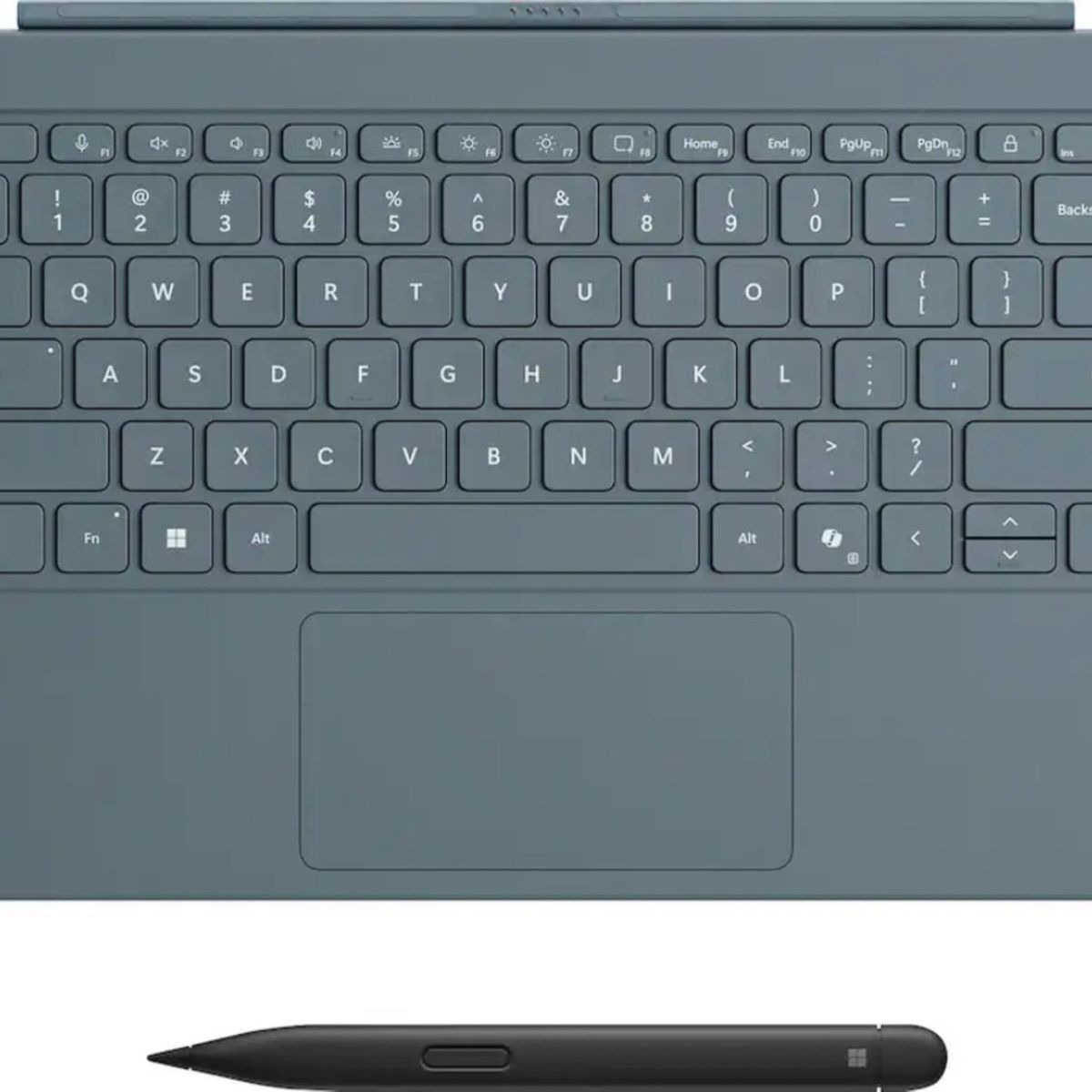 MICROSOFT - Pack Teclado Surface Pro 12 + Lápiz Slim Pen 2 Gris