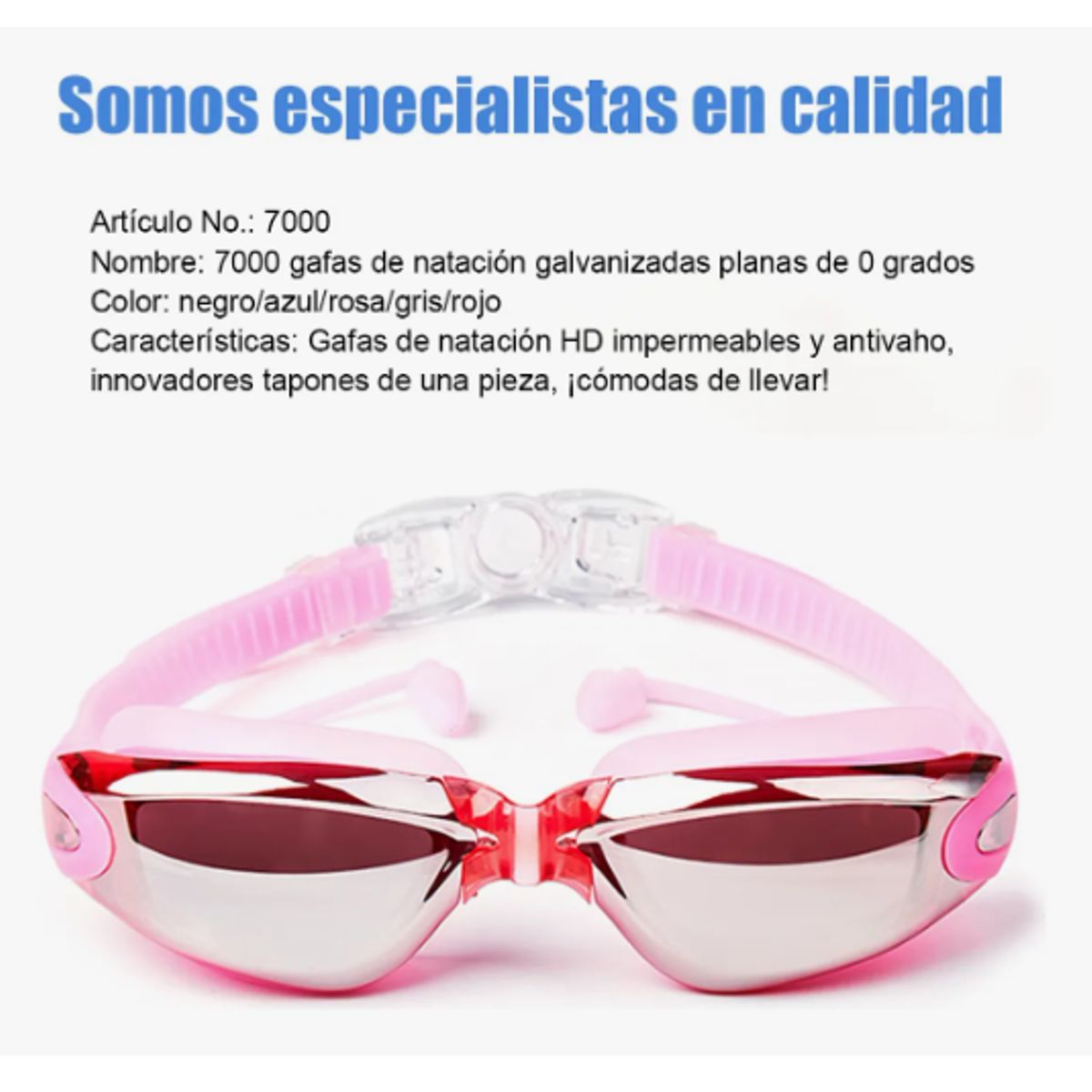 GENERICO - Natacion Kit 4 En 1 Protección Uv Antivaho Gafas