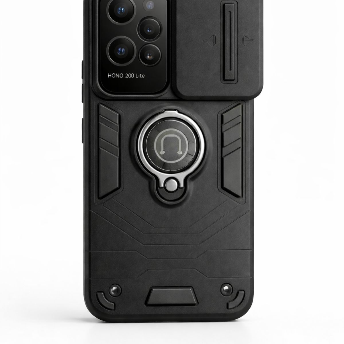 GENERICO - CARCASA PARA HONOR 200 LITE ANILLO CUBRE CAMARA COLOR NEGRO