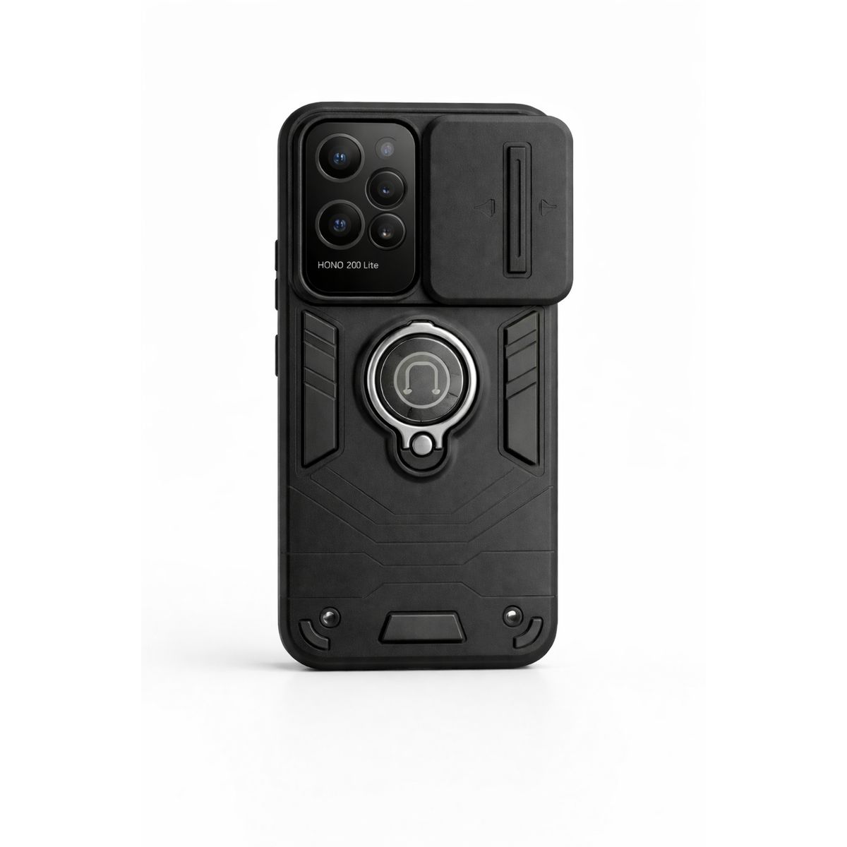 GENERICO - CARCASA PARA HONOR 200 LITE ANILLO CUBRE CAMARA COLOR NEGRO