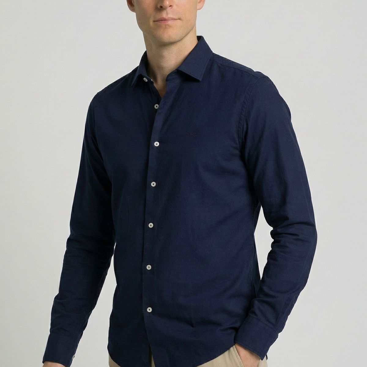 NEW MAN - Camisa London Navy New Man