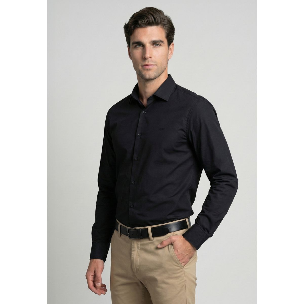 NEW MAN - Camisa London Black New Man