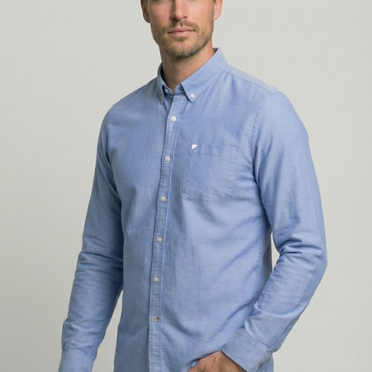 NEW MAN - Camisa Exeter Sky New Man