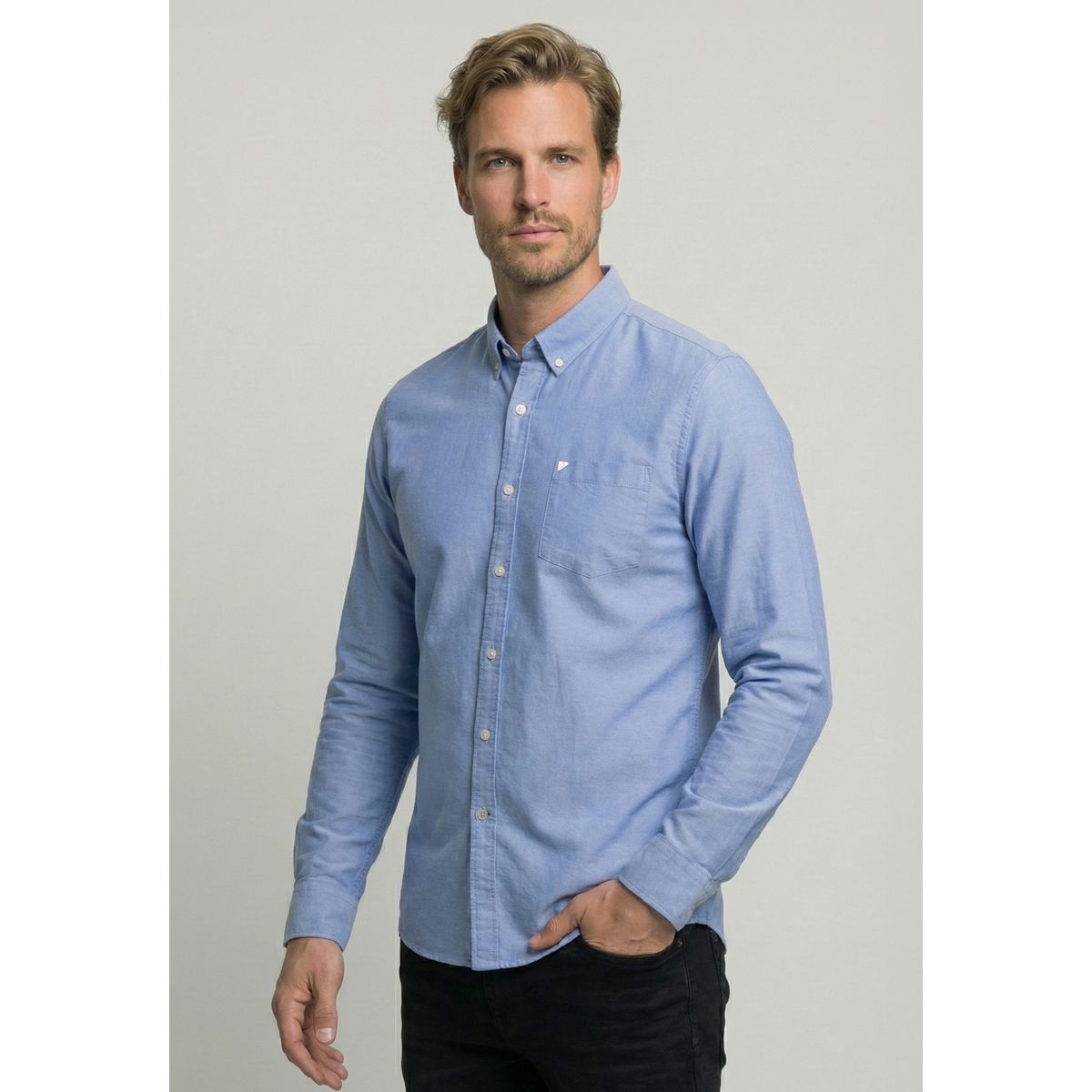 NEW MAN - Camisa Exeter Sky New Man
