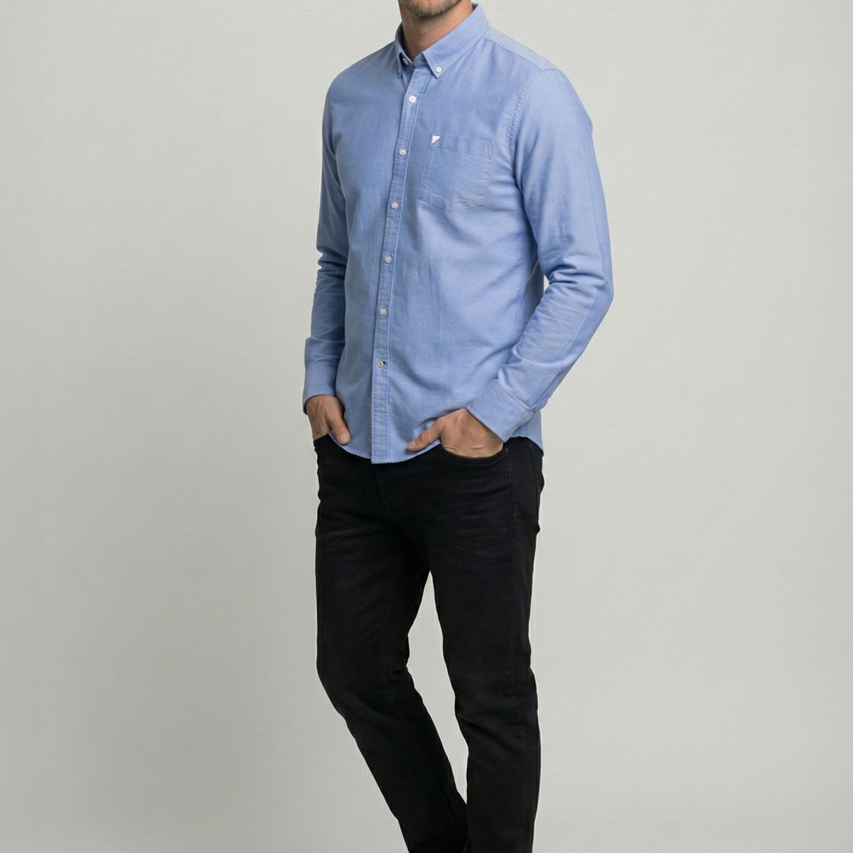 NEW MAN - Camisa Exeter Sky New Man