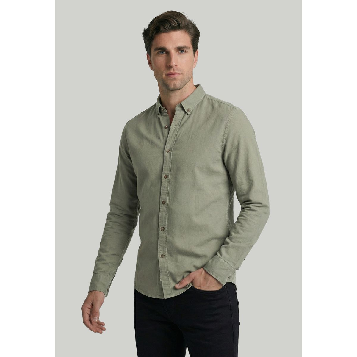 NEW MAN - Camisa Ely Sage New Man