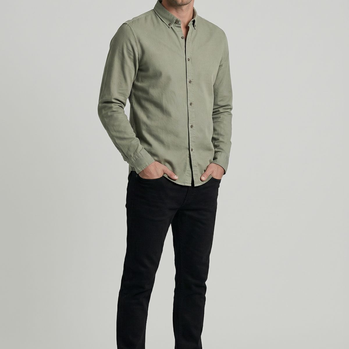 NEW MAN - Camisa Ely Sage New Man
