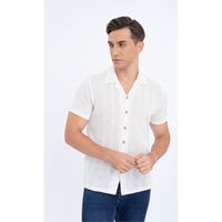 Camisa Hombre Tejida Hilo Texturizada Fit Verano Fashion Calidad 0174