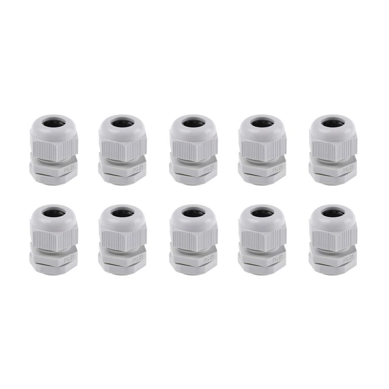 Prensa Estopa Pg21 Ip68 (13-18mm) Blanco 10 Unidades