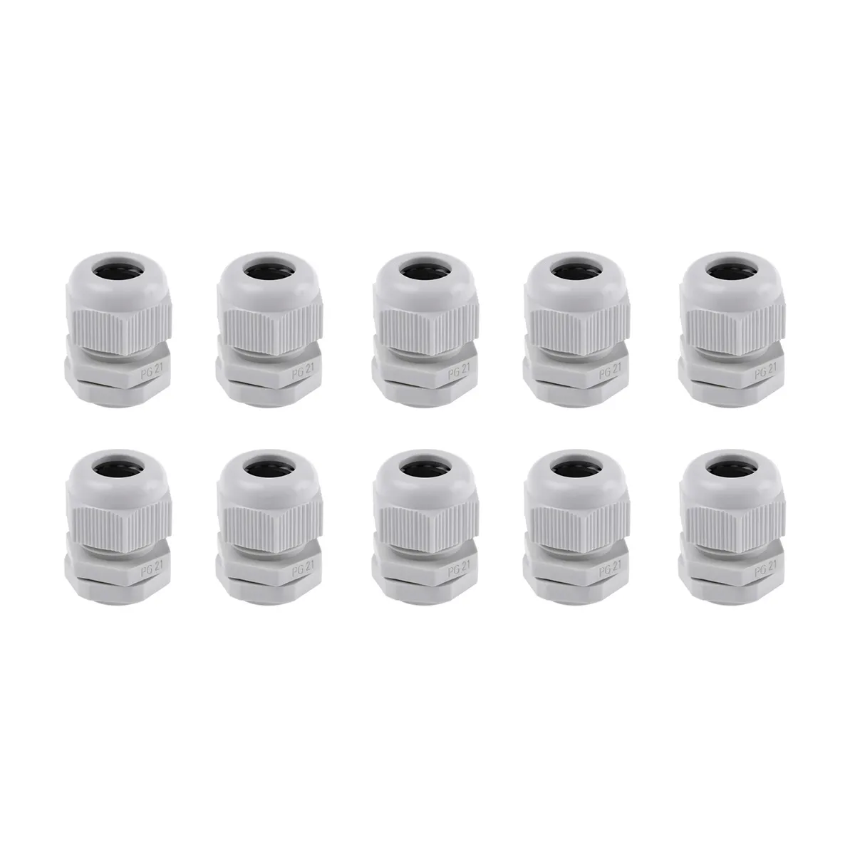 SOLIOT - Prensa Estopa Pg21 Ip68 (13-18mm) Blanco 10 Unidades