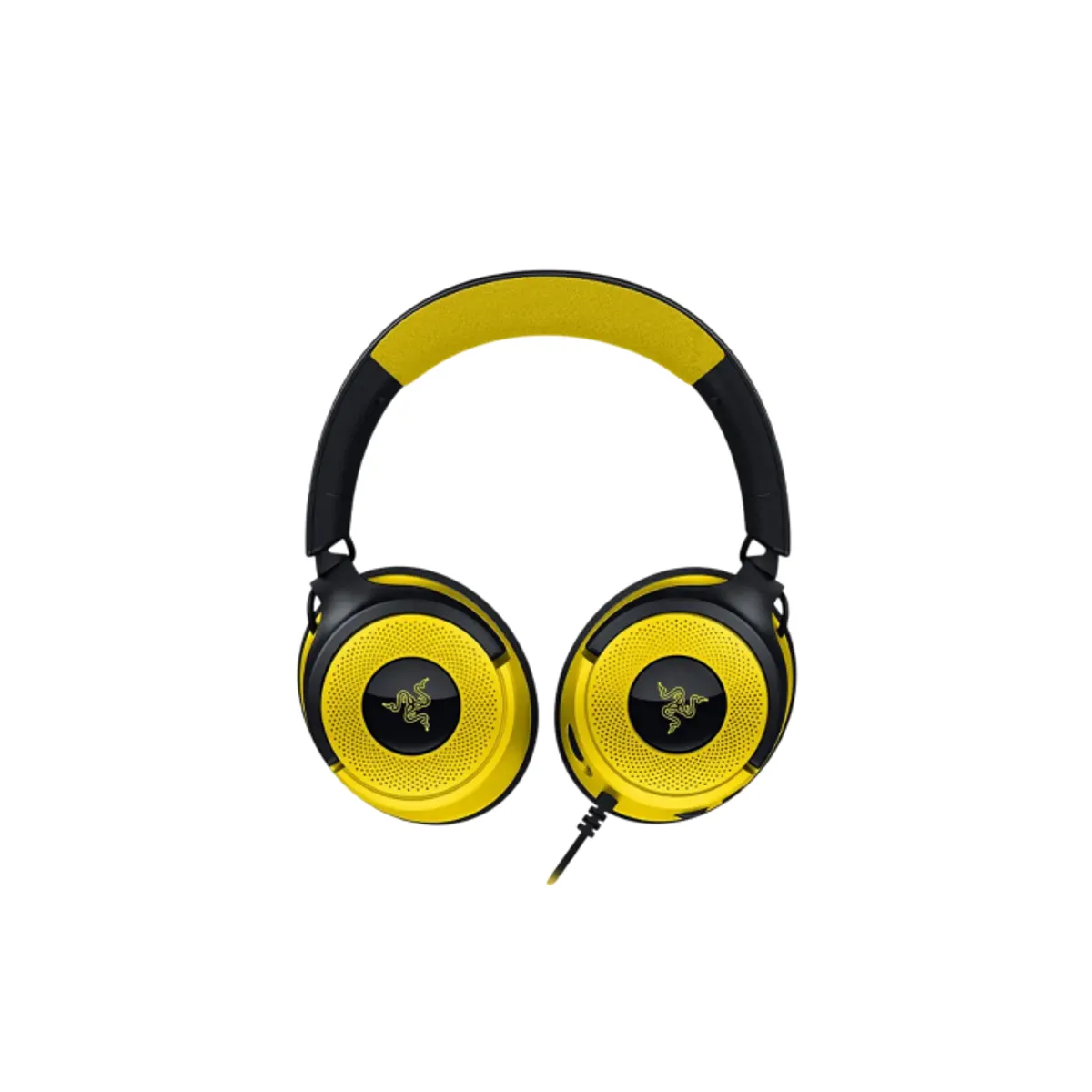 RAZER - Razer Kraken V4 X Pokémon Edition Audífonos Gamer RGB con Micrófono, Sonido Envolvente, USB-C / USB-A, Cableados, Negro Amarillo, Gaming Console y PC