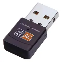 GENERICO - Adaptador/antena Wifi Usb Dual Band 2.4g Y 5g 600 Mbps