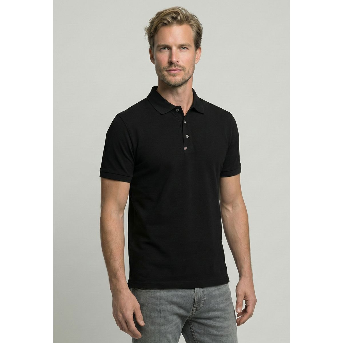 NEW MAN - Polo Nantes Black New Man