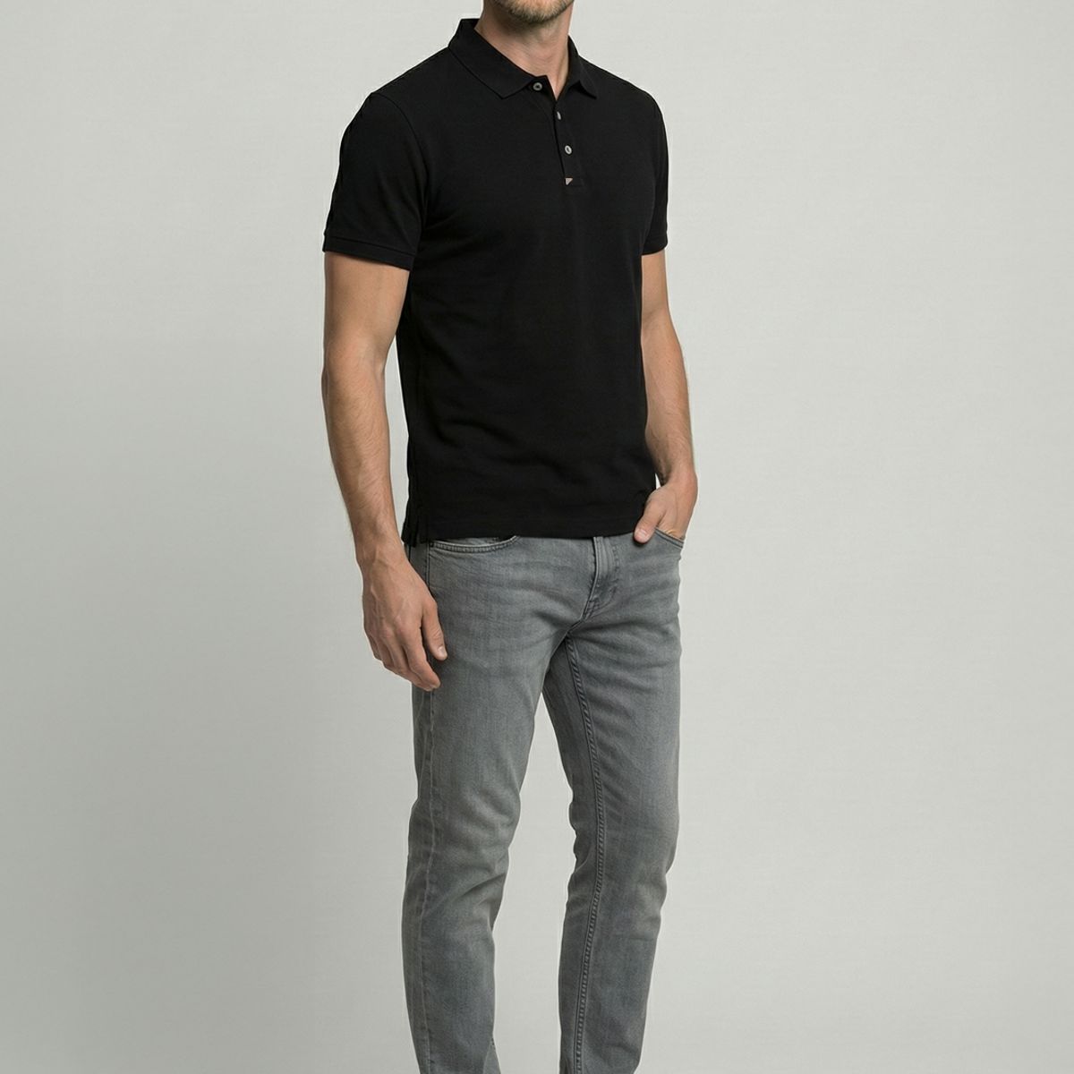 NEW MAN - Polo Nantes Black New Man
