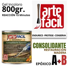 GENERICO - REPARADOR MADERA EPÓXICO A+B INCOLORO - ARTEFACIL MANUALIDADES - 800G