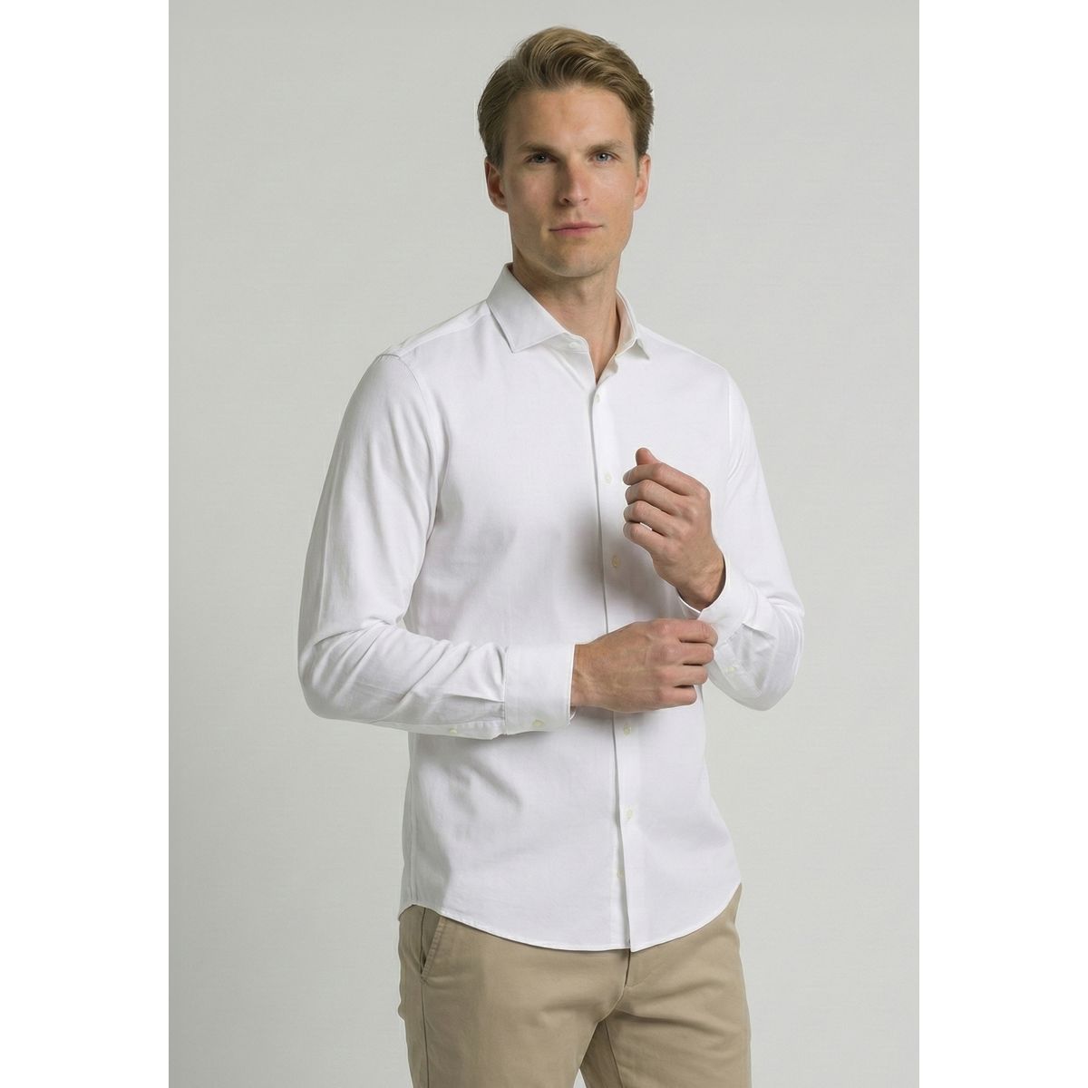 NEW MAN - Camisa Praga White New Man