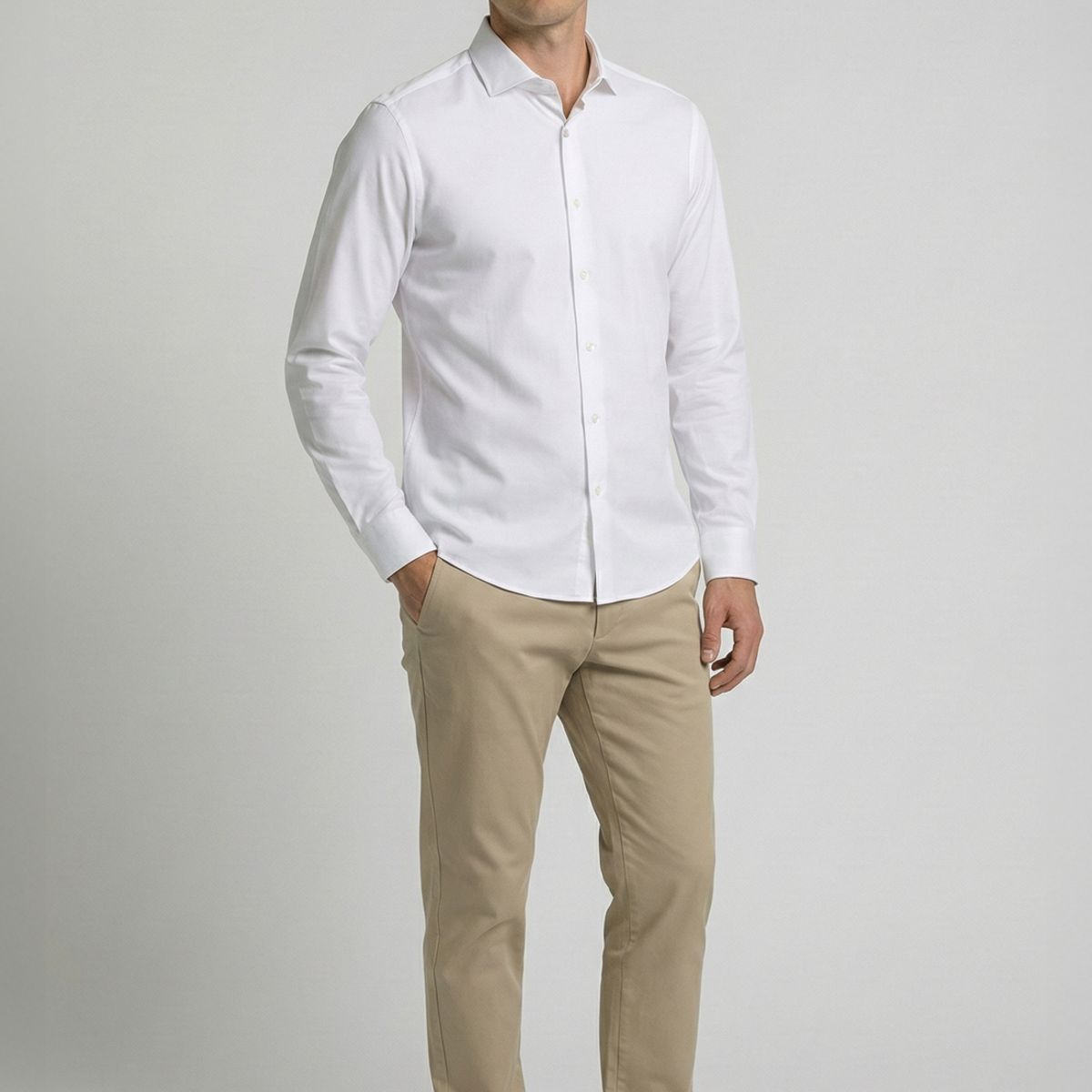 NEW MAN - Camisa Praga White New Man