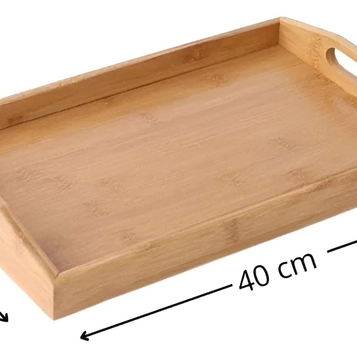 GENERICO - Bandejas De Bambu Bandeja Madera Para Desayuno Bambu 40x28cm