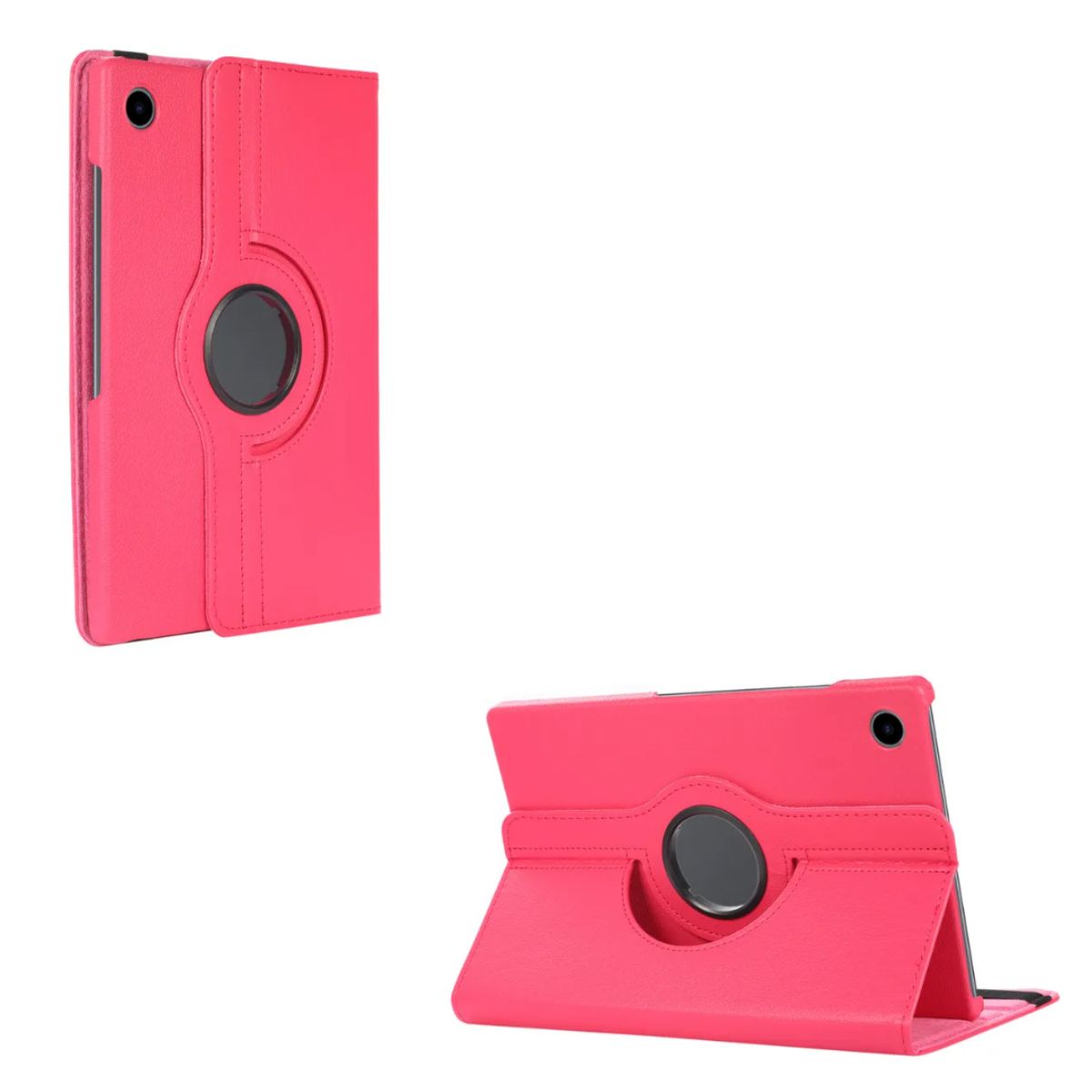 GENERICO - Carcasa Funda Giratoria Para Tablet Samsung A11+ Plus 11 Fucsia
