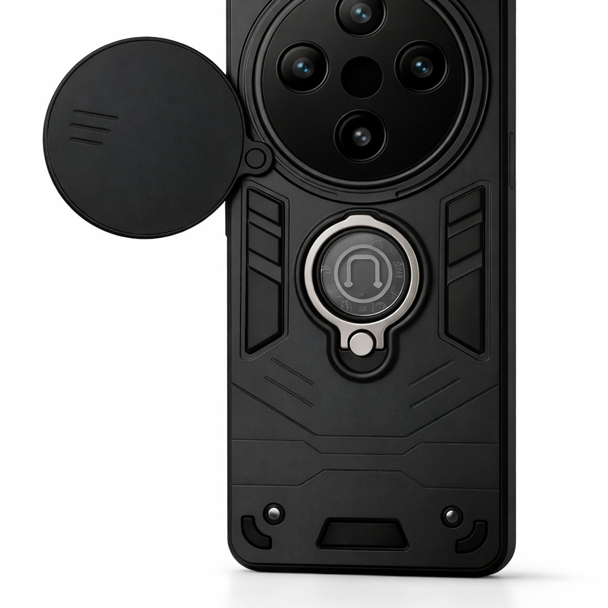 GENERICO - CARCASA PARA HONOR MAGIC 6 LITE ANILLO CUBRE CAMARA COLOR NEGRO