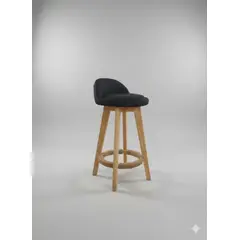 GENERICO - Silla de Bar x 2 Un modelo Marsella alto 63cm Negro