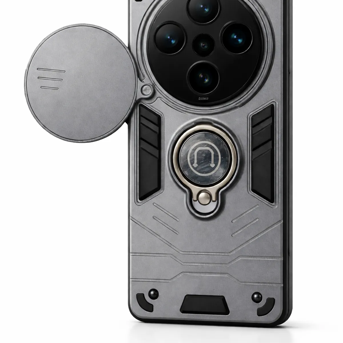 GENERICO - CARCASA PARA HONOR MAGIC 6 LITE ANILLO CUBRE CAMARA COLOR GRIS