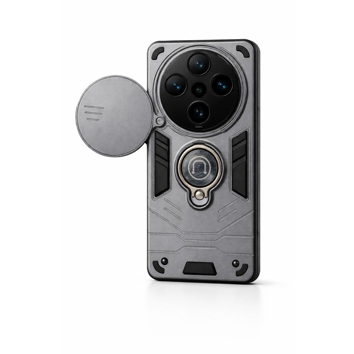 GENERICO - CARCASA PARA HONOR MAGIC 6 LITE ANILLO CUBRE CAMARA COLOR GRIS