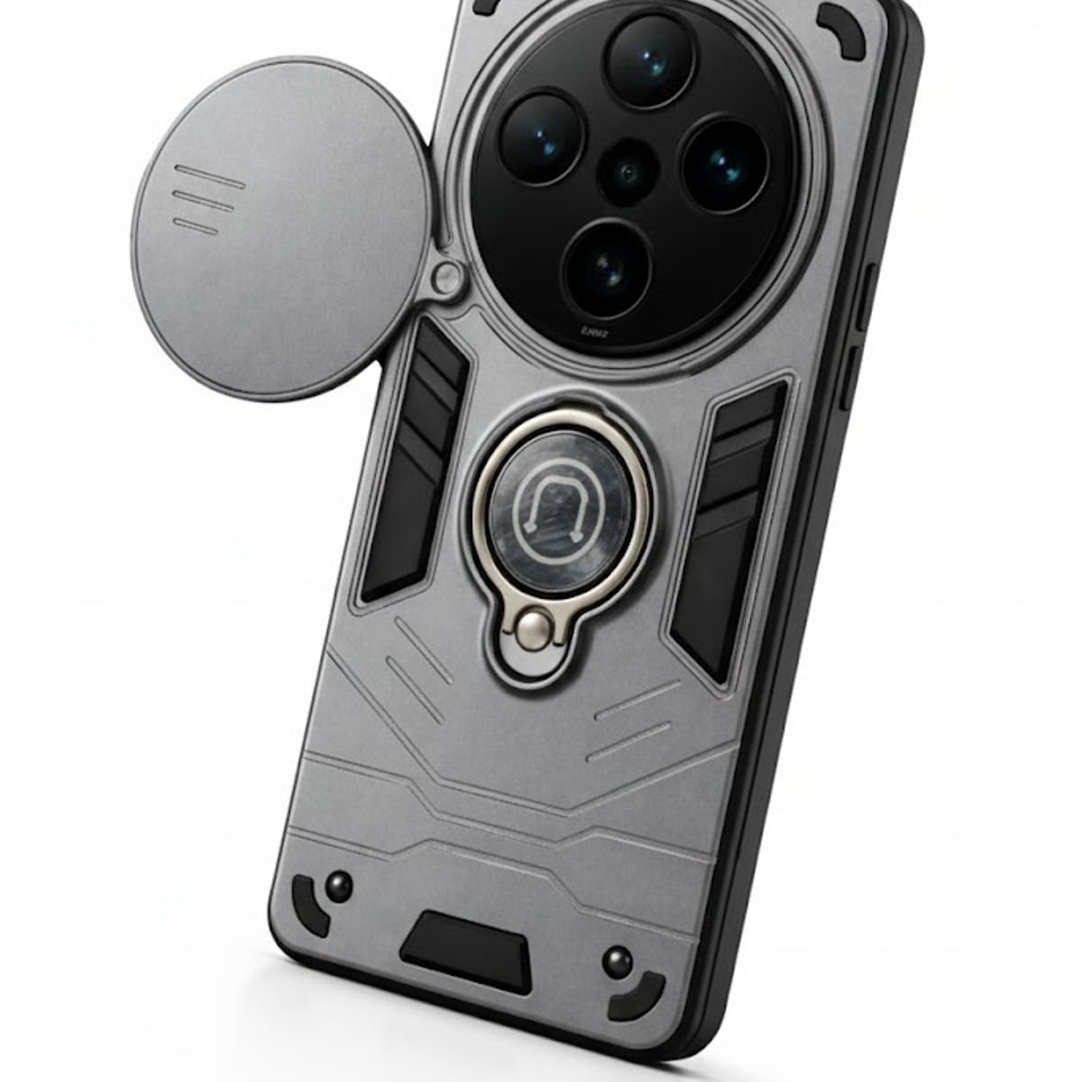 GENERICO - CARCASA PARA HONOR MAGIC 6 LITE ANILLO CUBRE CAMARA COLOR GRIS