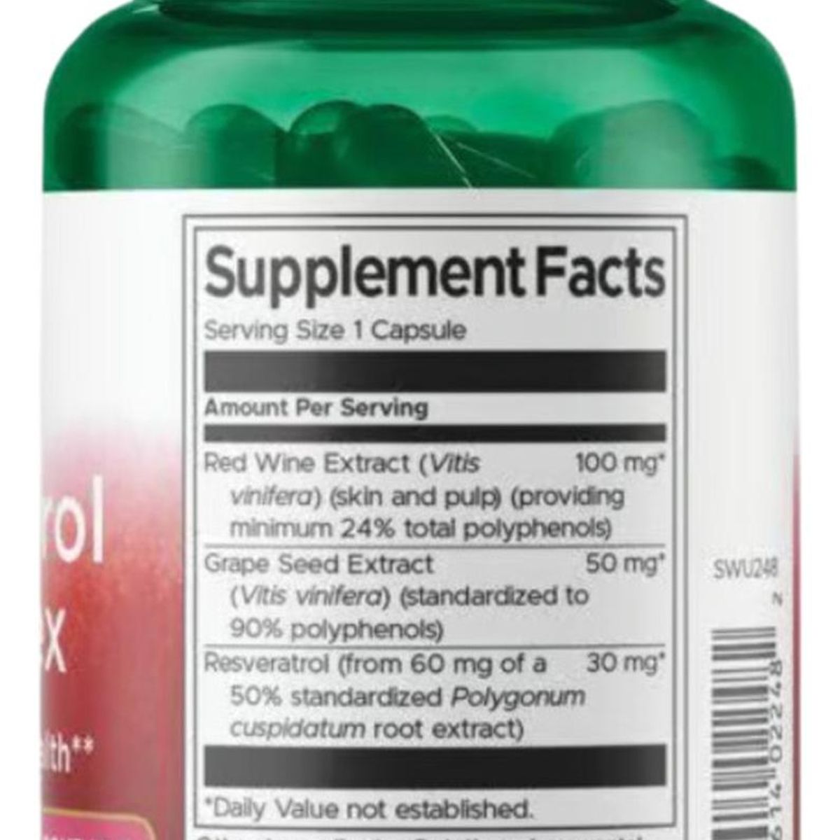 SWANSON - SWU248 Resveratrol Complex 180 mg 60 Caps