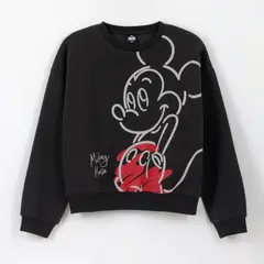 DISNEY - Polerón Cerrado Niña Mickey Lineal Negro