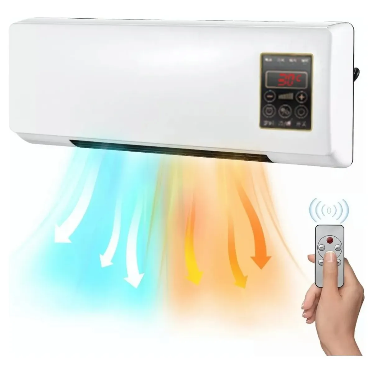 MUNDO MAGIA - Calefactor Para Pared Eléctrico Y Refrigeración Hogar