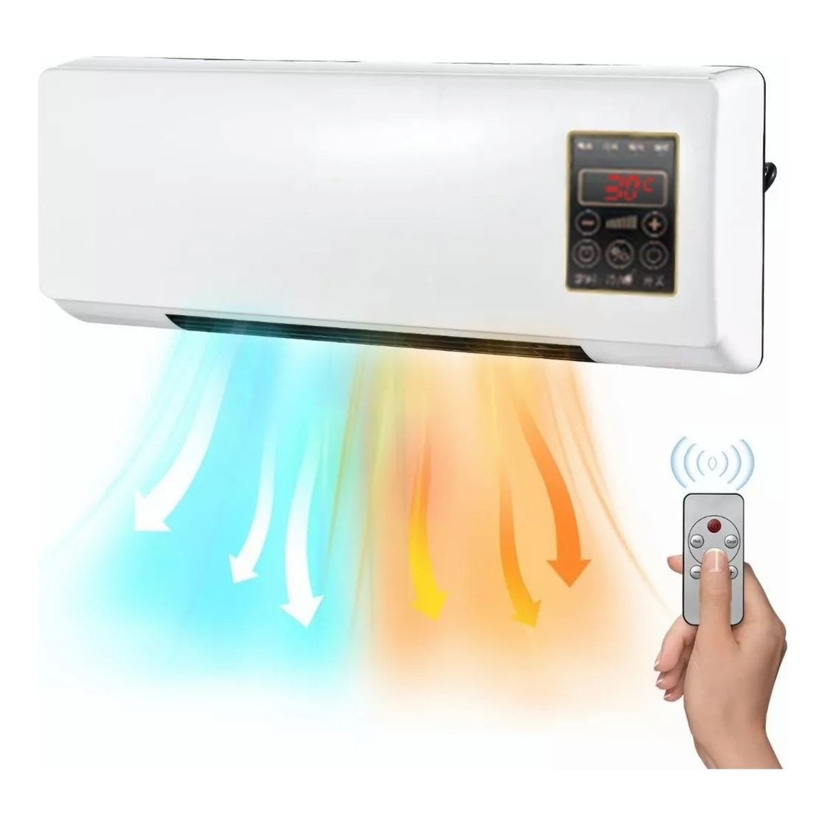 MUNDO MAGIA - Calefactor Para Pared Eléctrico Y Refrigeración Hogar
